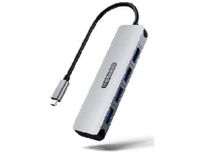 Adaptateur Hub USB C 4 en 1 - Hub USB C vers USB portable avec 4 ports USB 3.0, en aluminium