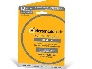Norton Security Premium - 10 Appareils - 1 an - PC/Mac/iOS/Android - Téléchargement