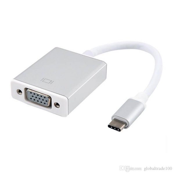 Adaptateur USB-C à VGA USB 3.1 Type C Câble adaptateur USB-C à femelle VGA