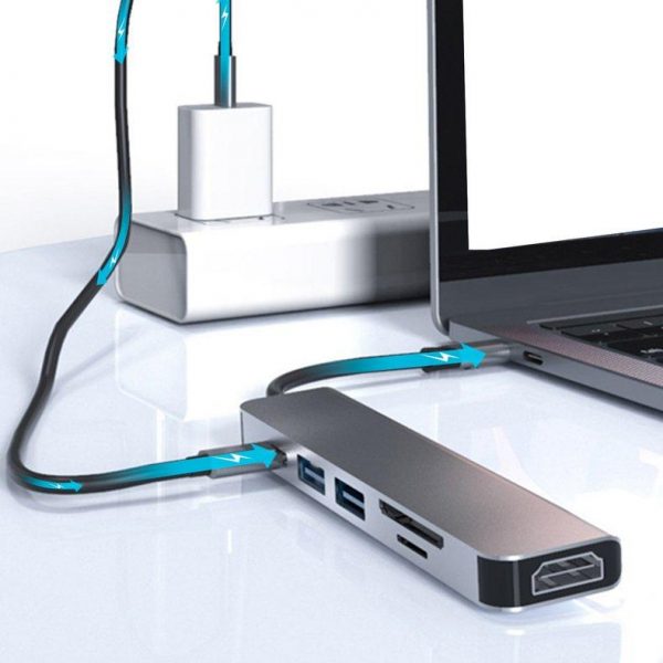 Adaptateur HUB USB type-c 11 en 1 vers HDMI 4K, VGA, RJ45, Lan, Ethernet, SD/TF, AUX, Station d'accueil, séparateur pour ordinateur portable