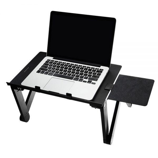 Table multifonction réglable pour ordinateur portable, bureau, lit, support rotatif à 360 ° pour ordinateur portable